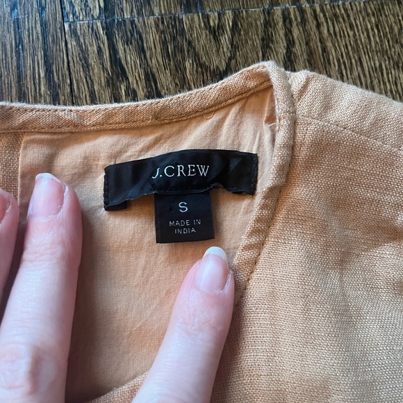 J.Crew Button-Back 100% Linen Shift Dress - Picture 5 of 11